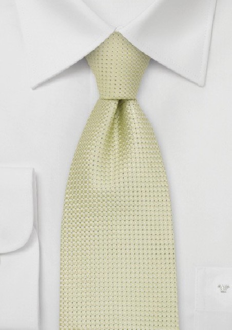Yellow Green Mens Silk Tie