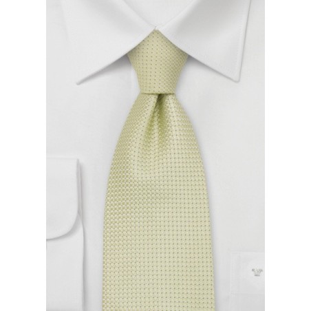 Yellow Green Mens Silk Tie