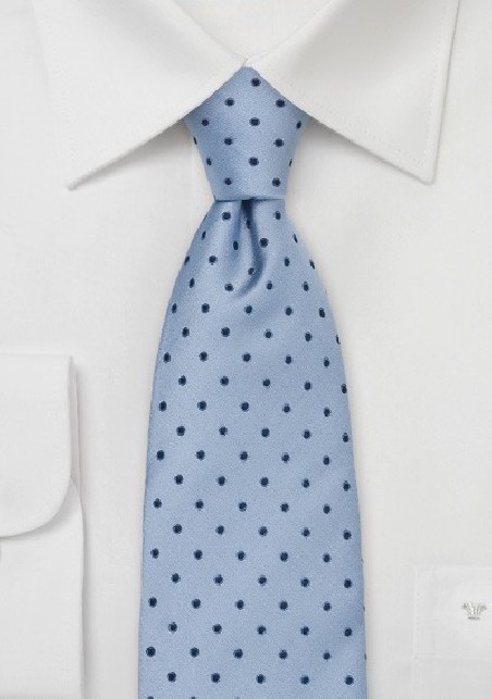 Light Blue Polka Dot Tie by Chevalier
