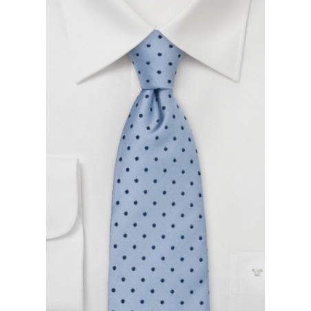 Light Blue Polka Dot Tie by Chevalier