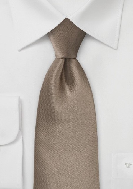 Bronze Brown Tie in XL Length