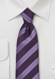 Silk Tie in Violet and Lavender