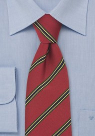 Burgundy Red Regimental Tie