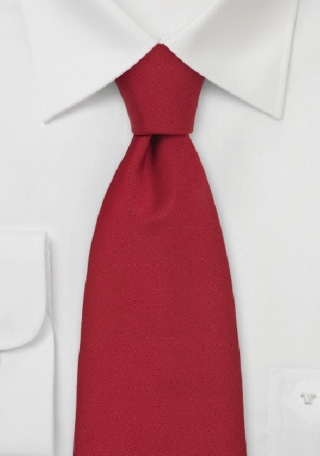 British Silk Tie in Venetian Red
