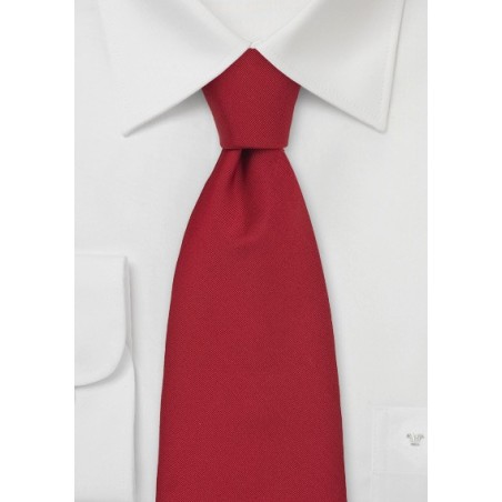 British Silk Tie in Venetian Red
