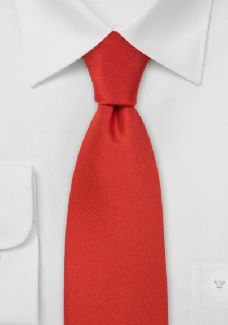 Solid Color Ties Scarlet Red