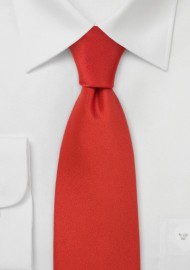 Solid Color Ties Scarlet Red