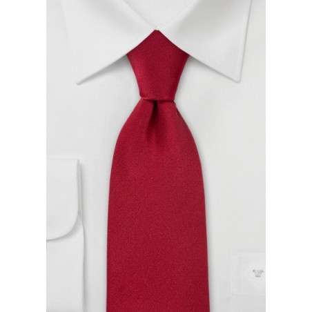 Solid Color Cherry Red Tie