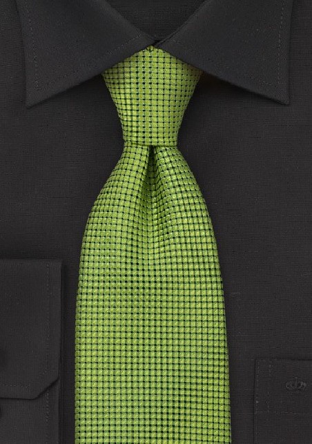 Metallic Green Silk Necktie
