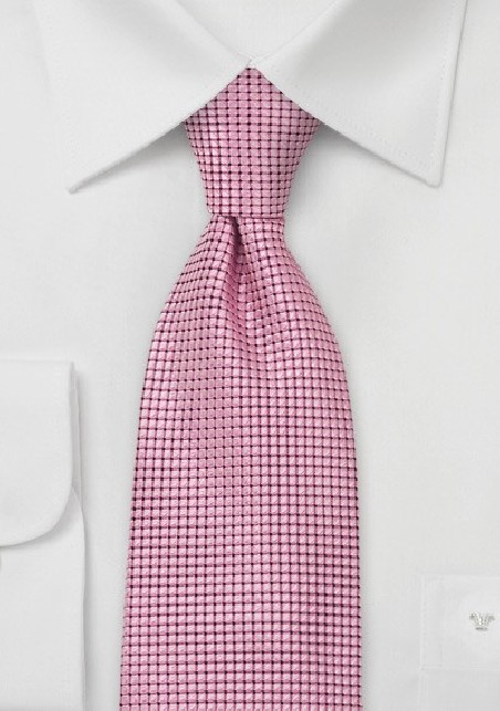 Bright Pink Silk Necktie