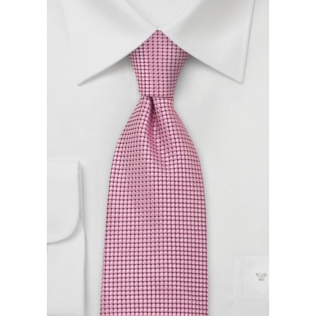 Bright Pink Silk Necktie