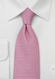 Bright Pink Silk Necktie