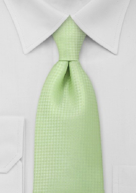 Light Lime Green Mens Tie