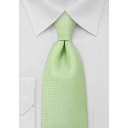 Light Lime Green Mens Tie
