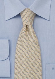 Pastel Yellow and Light Blue Necktie