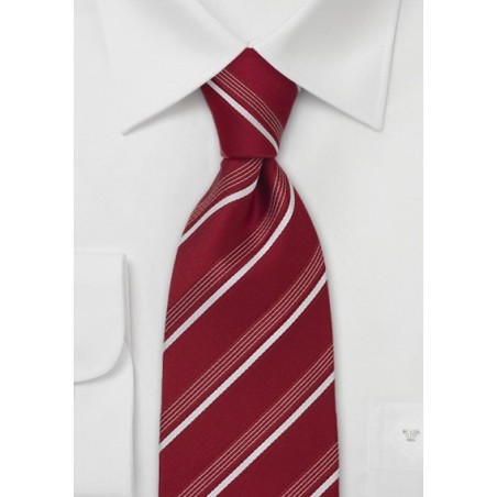 Cherry Red Italian Design Tie