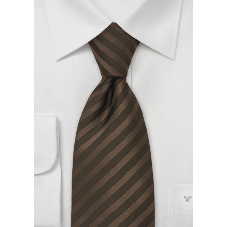 Kids Silk Tie in Chocolate Brown