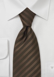 Kids Silk Tie in Chocolate Brown
