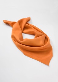 Bright Pumpkin Orange Silk Scarf