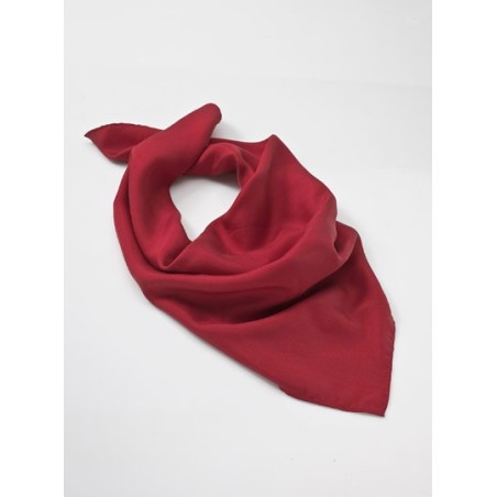 Cherry Red Silk Scarf