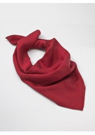 Cherry Red Silk Scarf