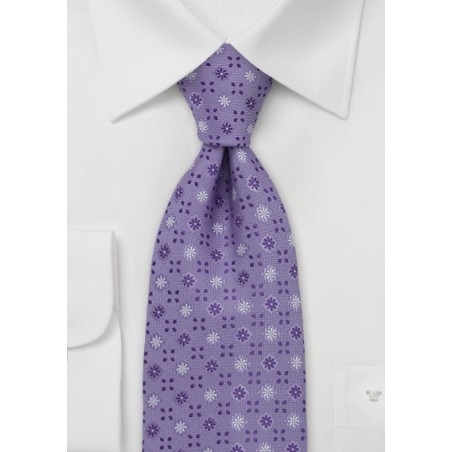 Floral Tie in Lavender