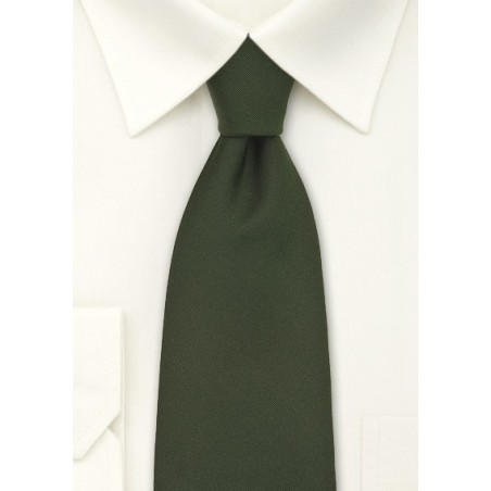 Dark Green British Silk Tie