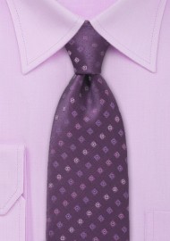 Violet Purple Designer Silk Tie