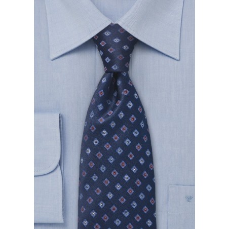 Royal Blue Mens Silk Tie