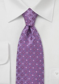 Lavender Floral Tie by Cavallieri
