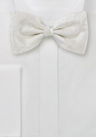 Ivory Patterned Bow Tie