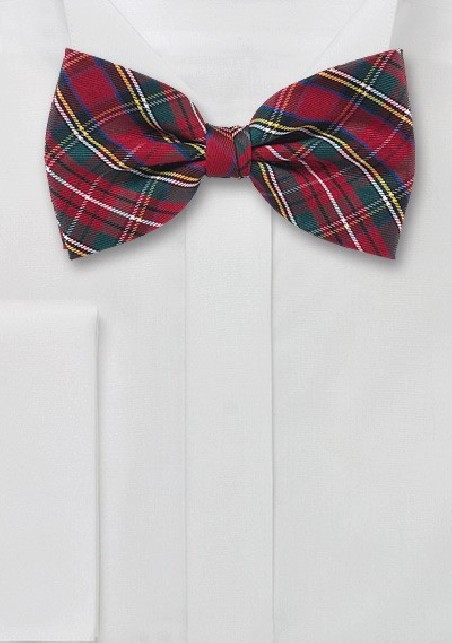 Tartan Checkered Bow Tie