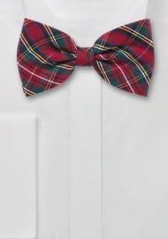 Tartan Checkered Bow Tie