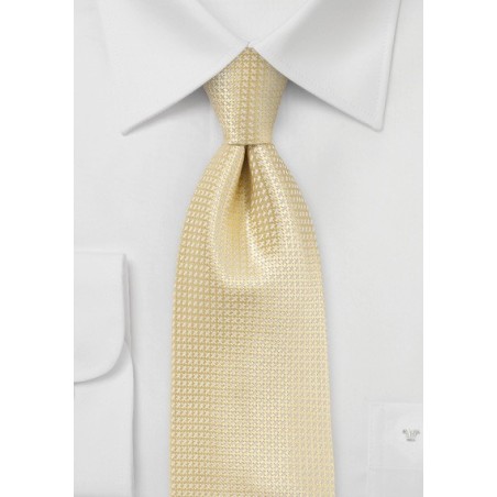Light Yellow Kids Silk Tie