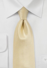 Light Yellow Kids Silk Tie