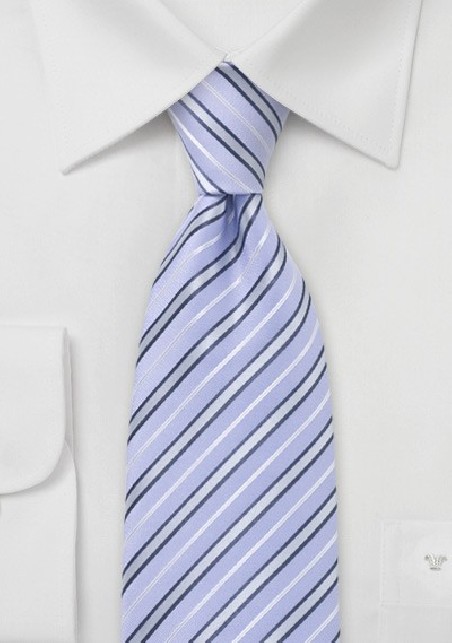 Powder Blue Striped Tie