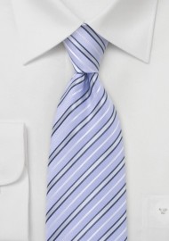 Powder Blue Striped Tie