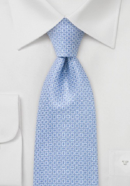 Powder Blue Designer Silk Tie
