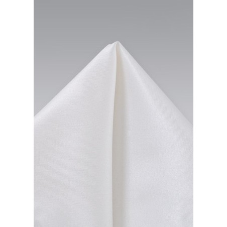 Ivory Silk Pocket Square