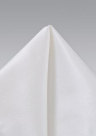 Ivory Silk Pocket Square