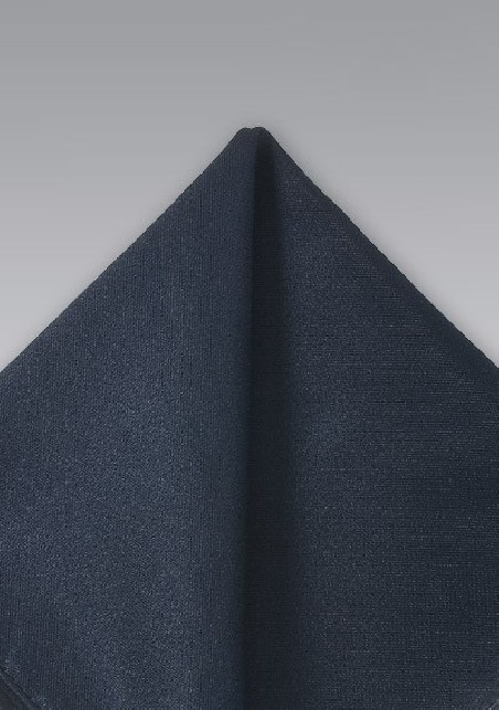 Charcoal Gray Silk Pocket Square