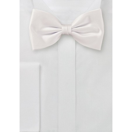 Silk Bow Tie in Ivory