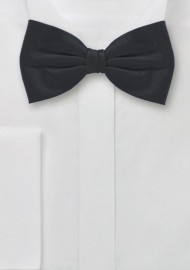 Handmade Silk Bow Tie in Black
