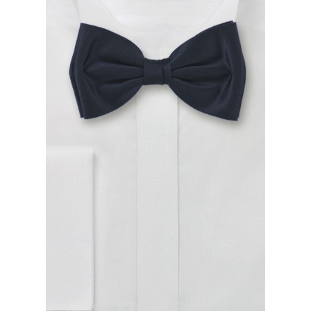 Charcoal Gray Silk Bow Tie