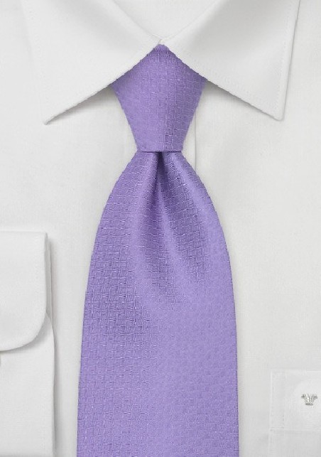 French Designer Tie in Lavender