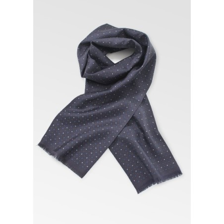 Midnight Blue Silk Scarf