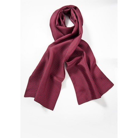 Diamond Pattern Red Scarf