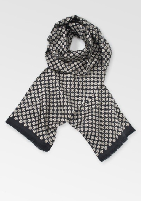 Black and Cream Scarf