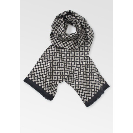 Black and Cream Scarf
