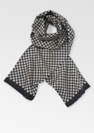 Black and Cream Scarf